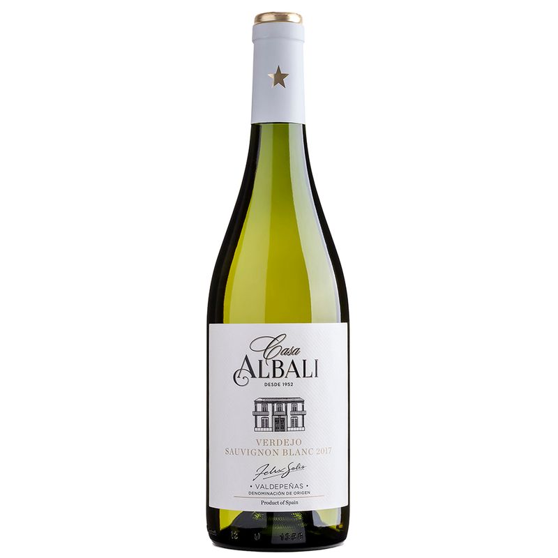 Vinho-Espanhol-Branco-Casa-Albali-Sauvignon-Blanc-Verdeja-VinhoSite