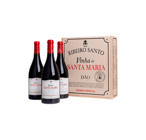 Kit Santa Maria Reserva Especial - Caixa De Madeira Com 3 Garrafas