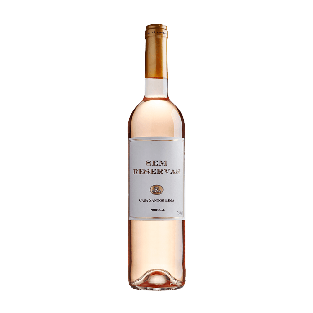 Vinho Casa Santos Lima Rosé Seco Portugal Sem Reservas Cabernet Sauvignon, Castelão 2022 750ml